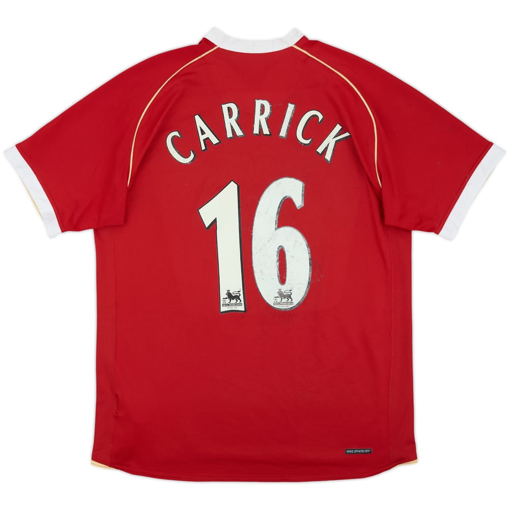 2006-07 Manchester United Home Shirt Carrick #16 - 5/10 - (L)