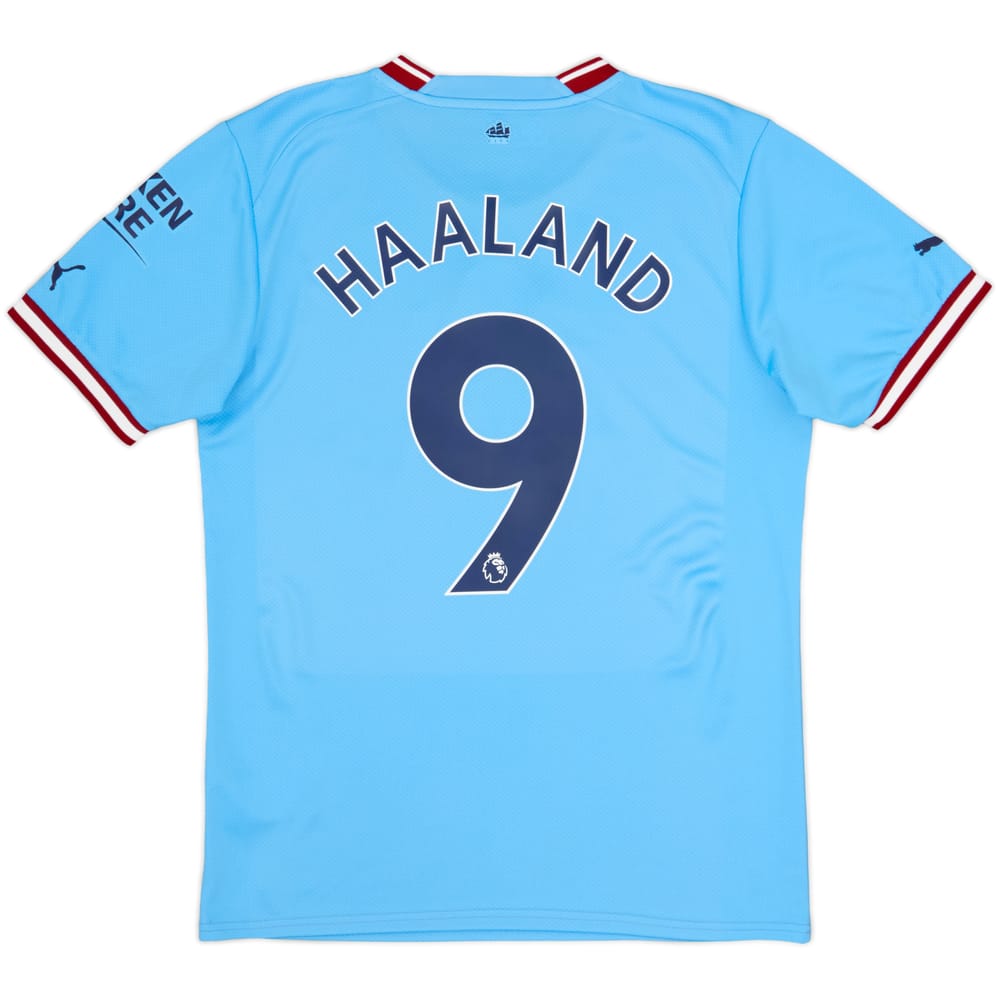 2022-23 Manchester City Home Shirt Haaland #9 - 7/10 - (M)