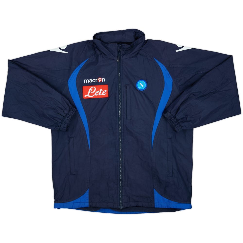 2009-10 Napoli Macron Hooded Rain Jacket - 7/10 - (XXL)