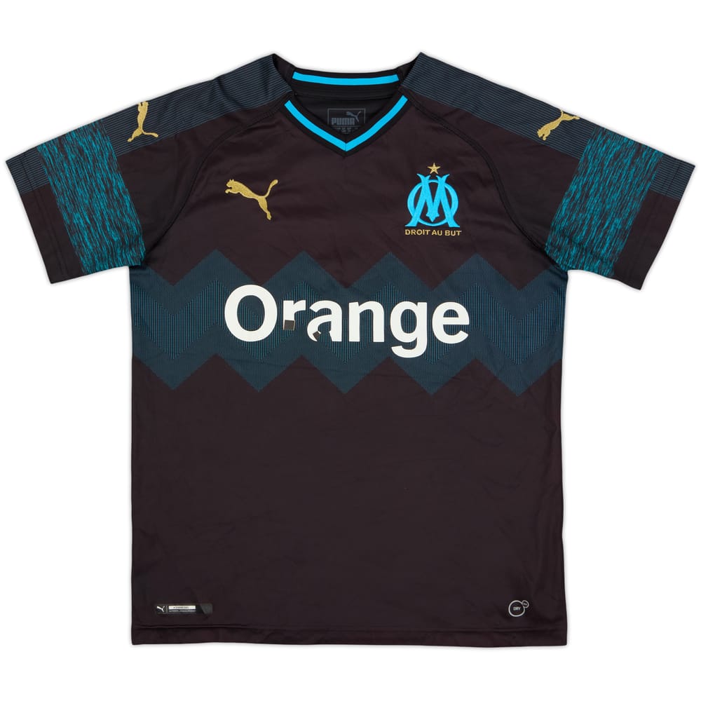 2018-19 Olympique Marseille Away Shirt - 5/10 - (L.Boys)