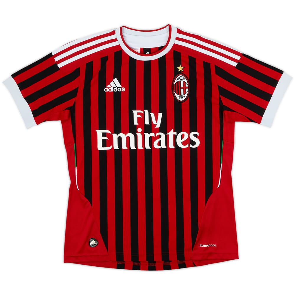 2011-12 AC Milan Home Shirt - 9/10 - (L.Boys)