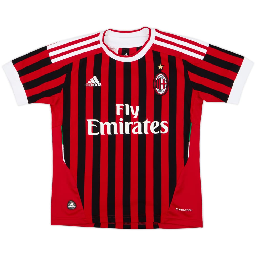 2011-12 AC Milan Home Shirt - 9/10 - (S.Boys)