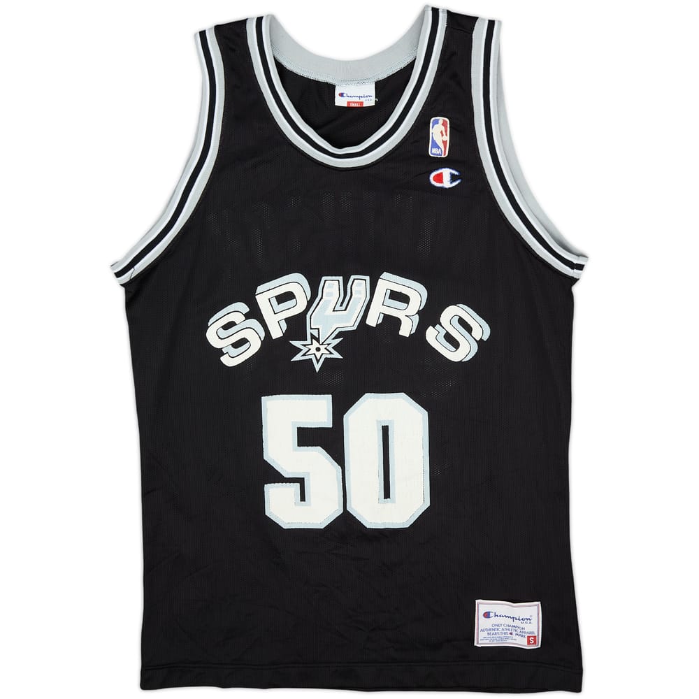 1991-95 San Antonio Spurs Robinson #50 Champion Away Jersey - 6/10 - (S)