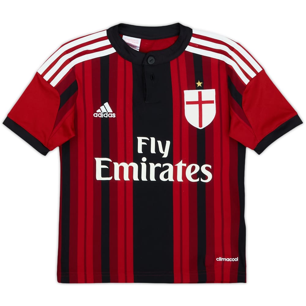 2015-16 AC Milan Home Shirt - 7/10 - (7-8 Years)