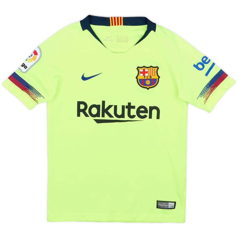 2018-19 Barcelona Away Shirt - 8/10 - (6-8 Years)