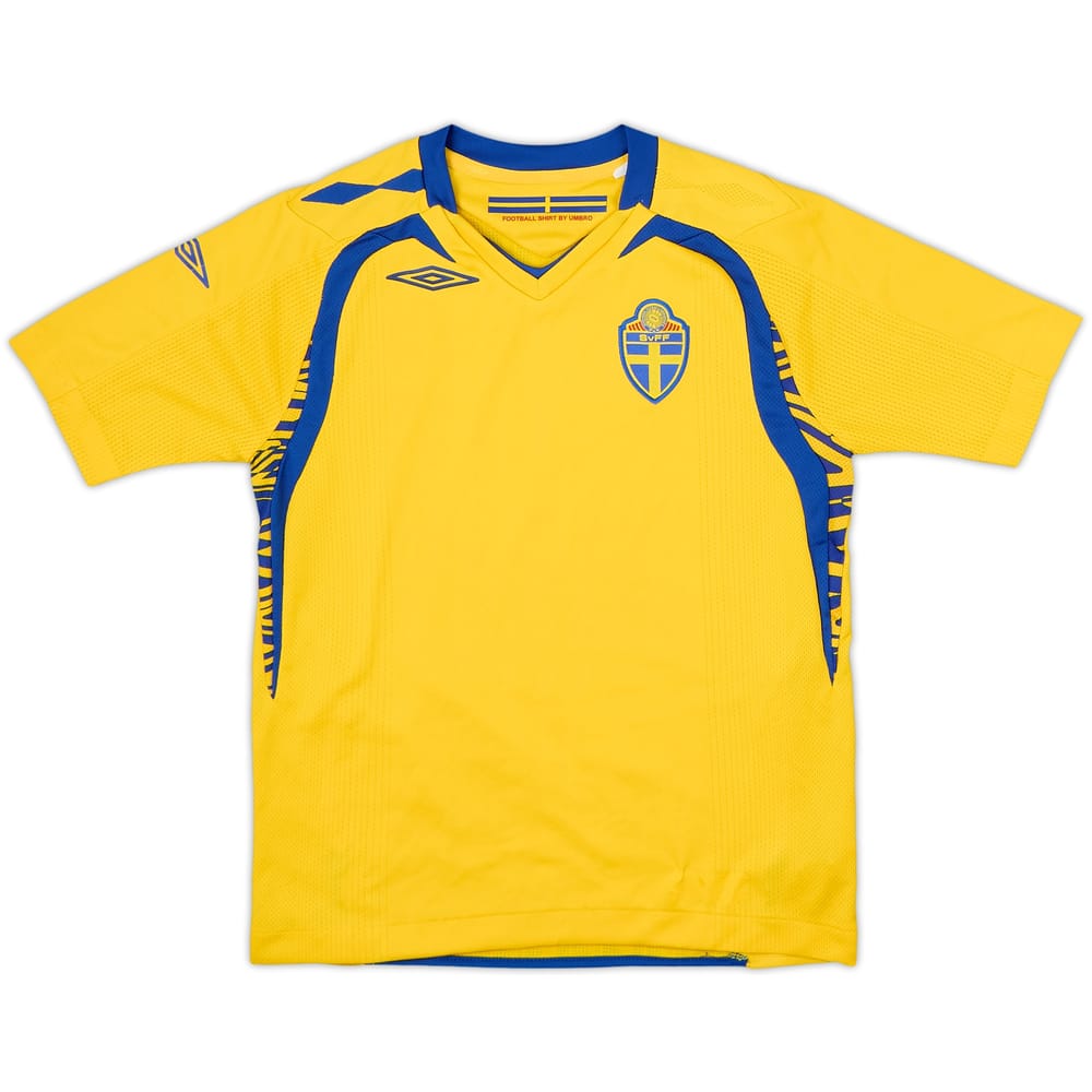 2007-09 Sweden Home Shirt - 9/10 - (S.Boys)