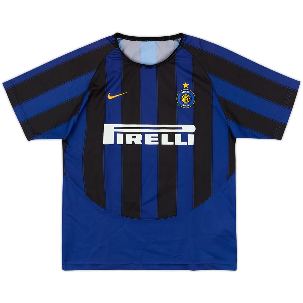 2003-04 Inter Milan Basic Home Shirt - 8/10 - (XL.Boys)