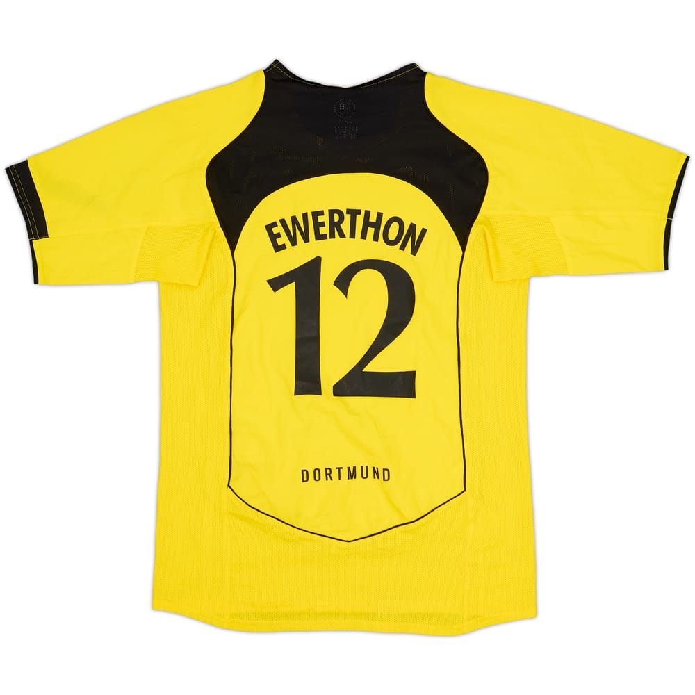 2004-05 Borussia Dortmund Home Shirt Ewerthon #12 - 8/10 - (XL.Boys)