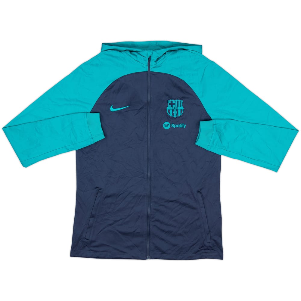 2023-24 Barcelona Nike Hooded Track Jacket - 10/10 - (XL.Boys)