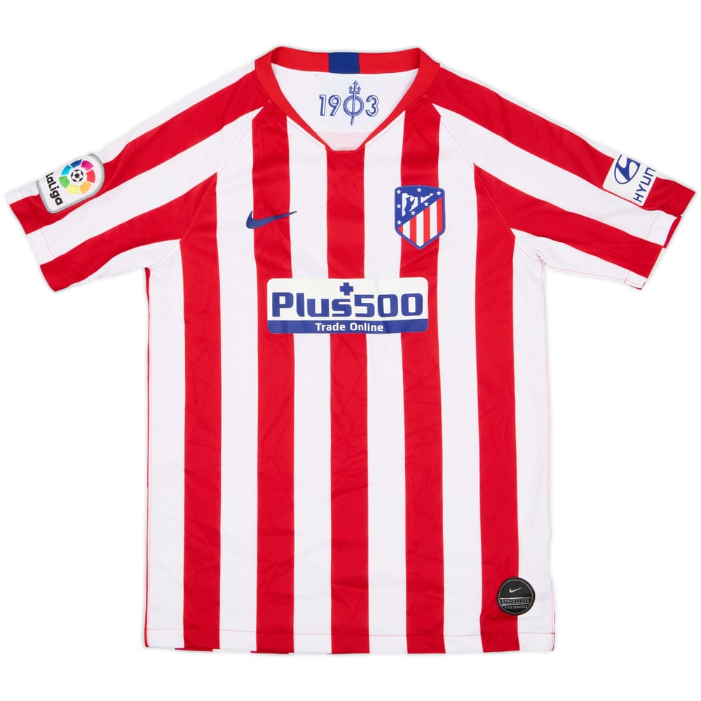 2019-20 Atletico Madrid Home Shirt - 8/10 - (L.Boys)