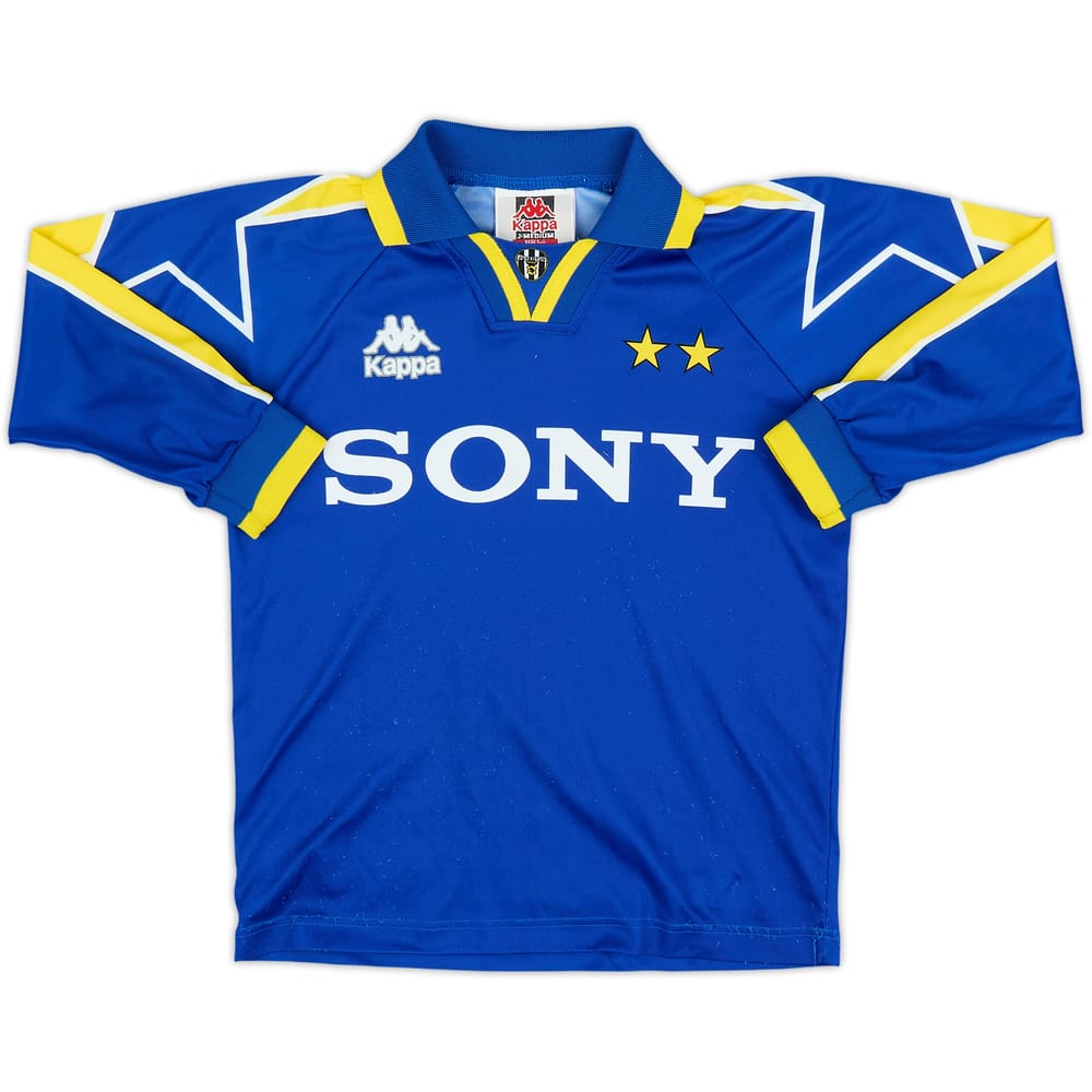 1996-97 Juventus Basic Away L/S Shirt - 7/10 - (M.Boys)