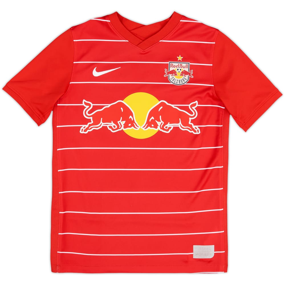 2021-22 Red Bull Salzburg Home Shirt - 10/10 - (L.Boys)