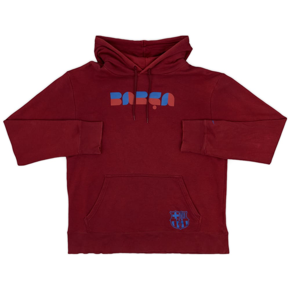 2010-11 Barcelona Nike Hooded Sweat Top - 9/10 - (L)