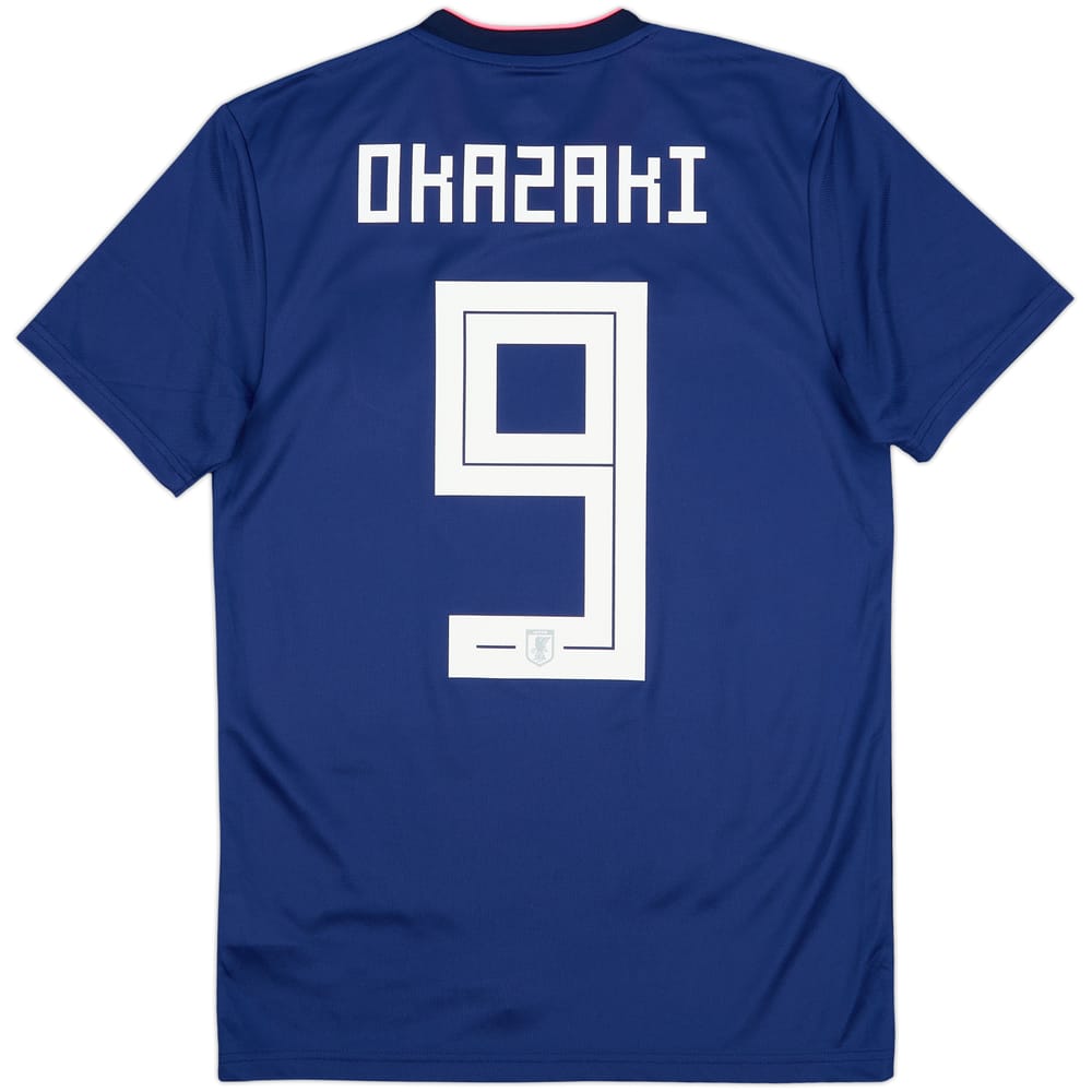 2018-19 Japan Women's Home Shirt Okazaki #9 (Unisex S)