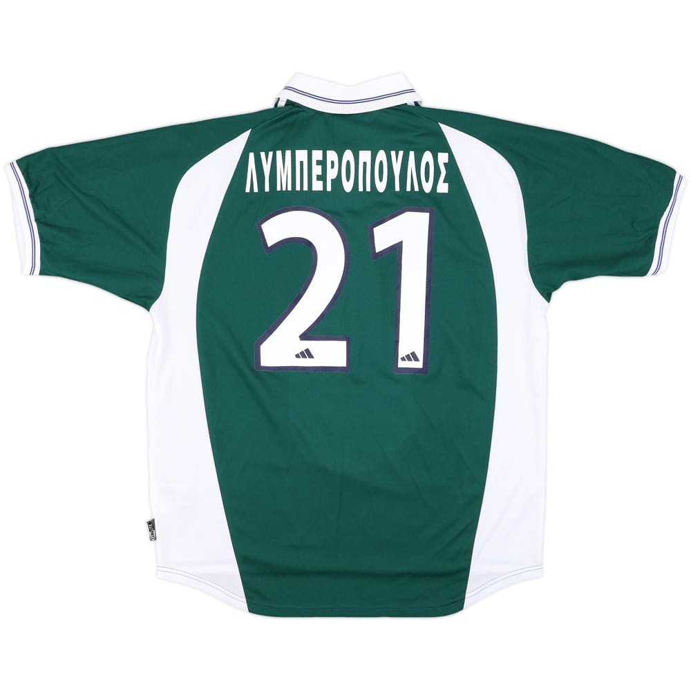 2002-03 Panathinaikos Home Shirt Liberopoulos #21 - 8/10 - (XL)