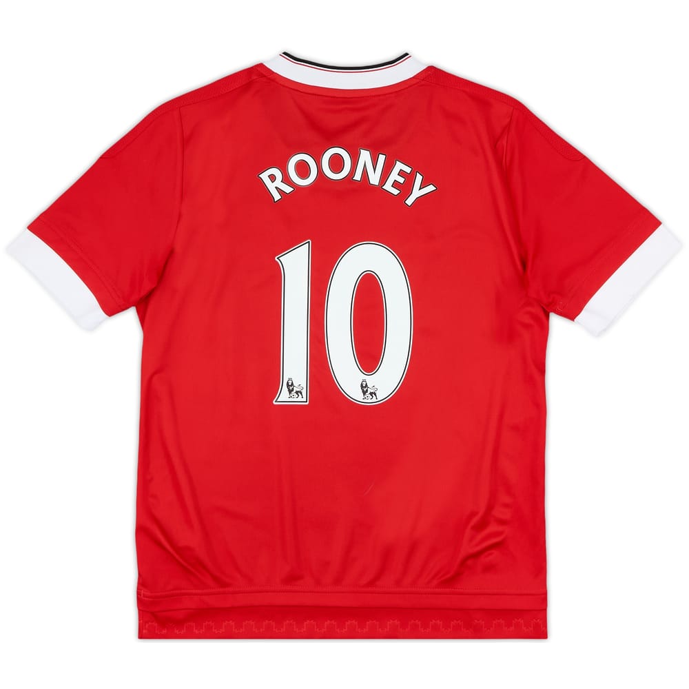 2015-16 Manchester United Home Shirt Rooney #10 - 10/10 - (M.Boys)