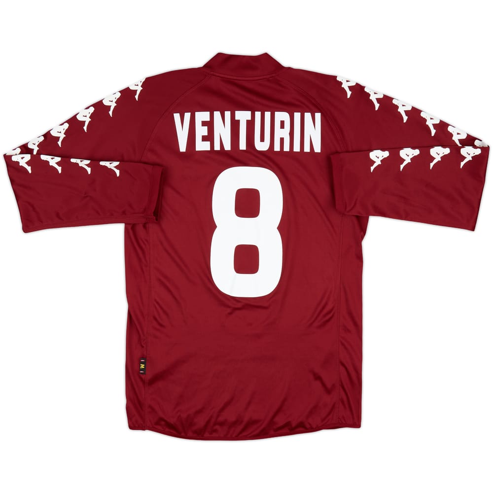 2009-10 Torino Home L/S Shirt Venturin #8 - 5/10 - (M)