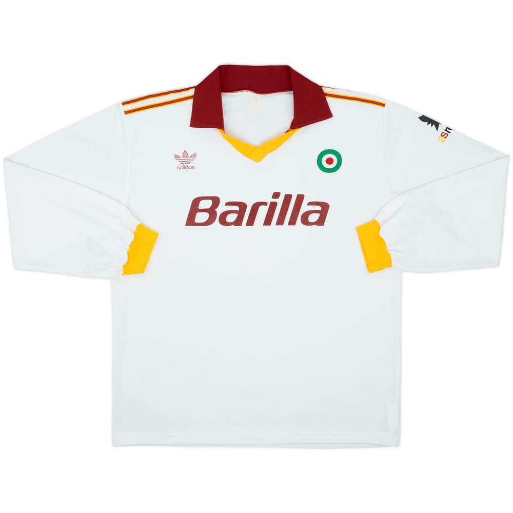1991-92 Roma Away L/S Shirt - 4/10 - (L)