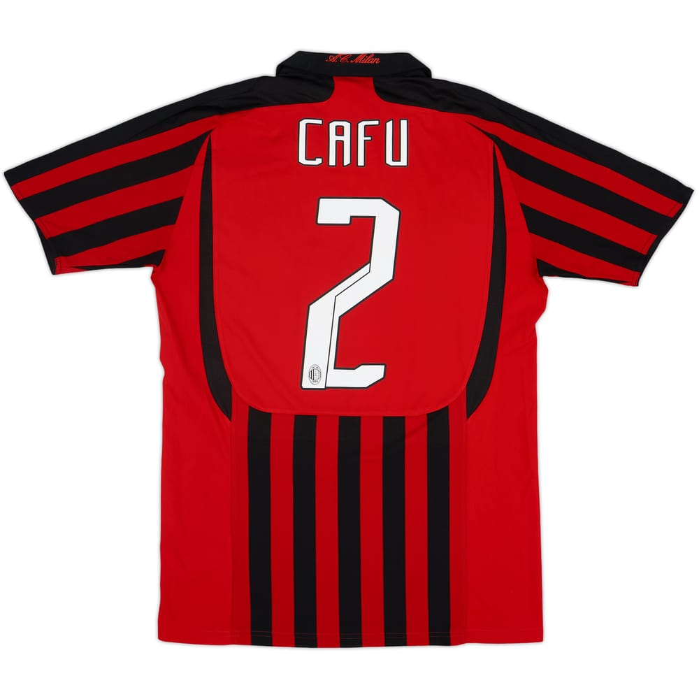 2007-08 AC Milan Home Shirt Cafu #2 - 6/10 - (M)