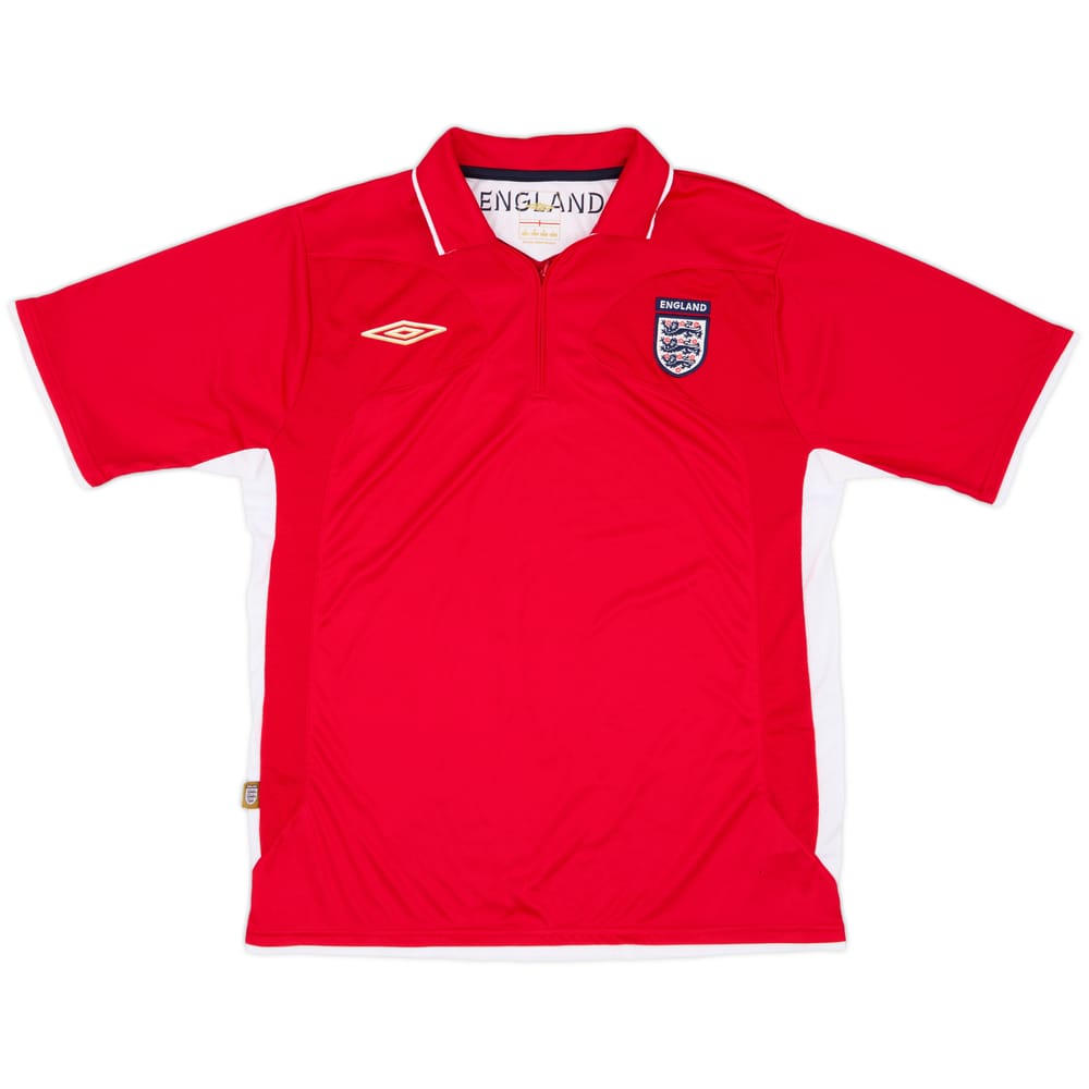 2006-07 England Umbro 1/4 Zip Polo Shirt - 6/10 - (M)
