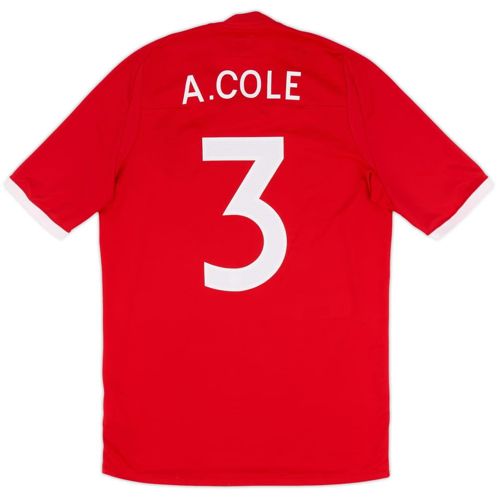 2010-11 England Away Shirt A.Cole #3 - 8/10 - (M)