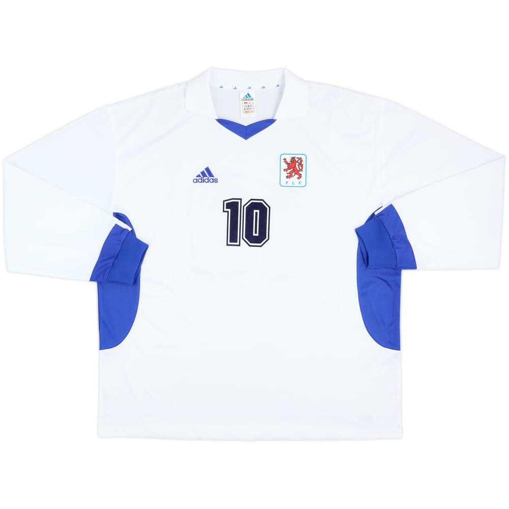2002-04 Luxembourg Match Issue Away L/S Shirt #10