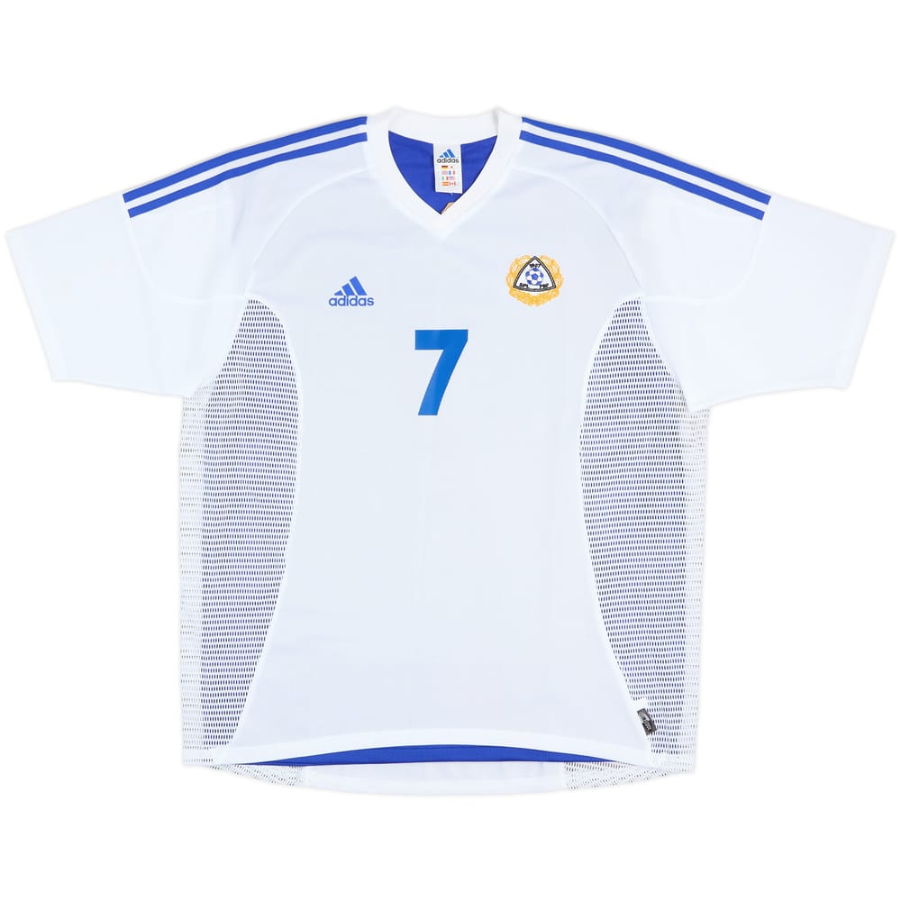 2003 Finland Match Issue Home Shirt #7 (Nurmela)