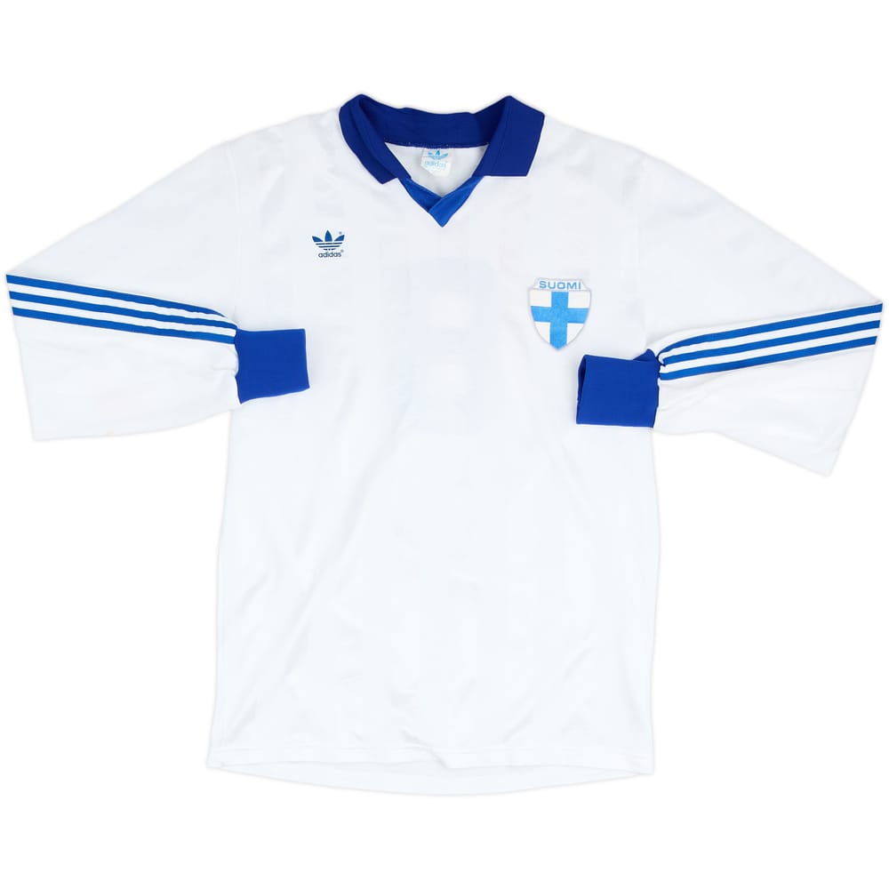 1990 Finland Match Worn Home L/S Shirt #8 (Tauriainen)