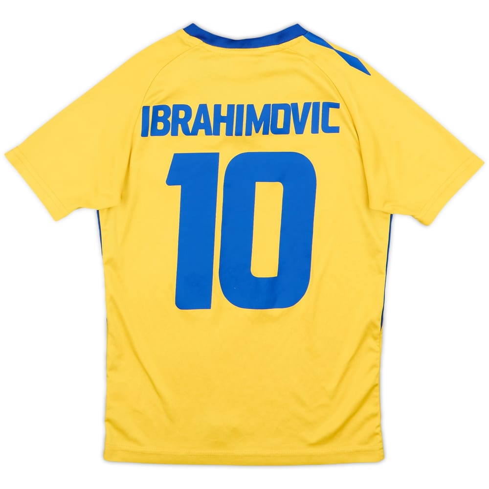 Camiseta de local de Suecia 2007-09 Ibrahimovic #10 - 8/10 - (Niños S)