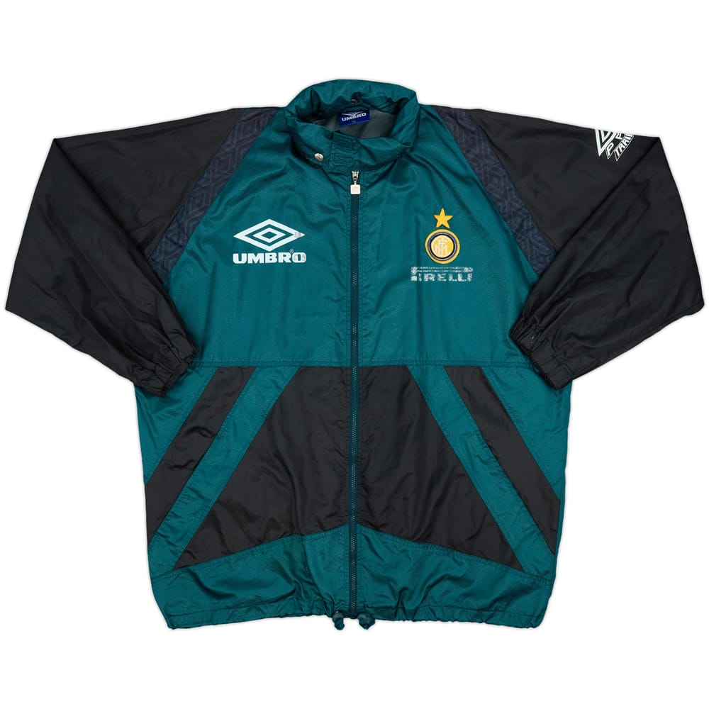 1995-96 Inter Milan Umbro Hooded Rain Jacket - 5/10 - (XL)