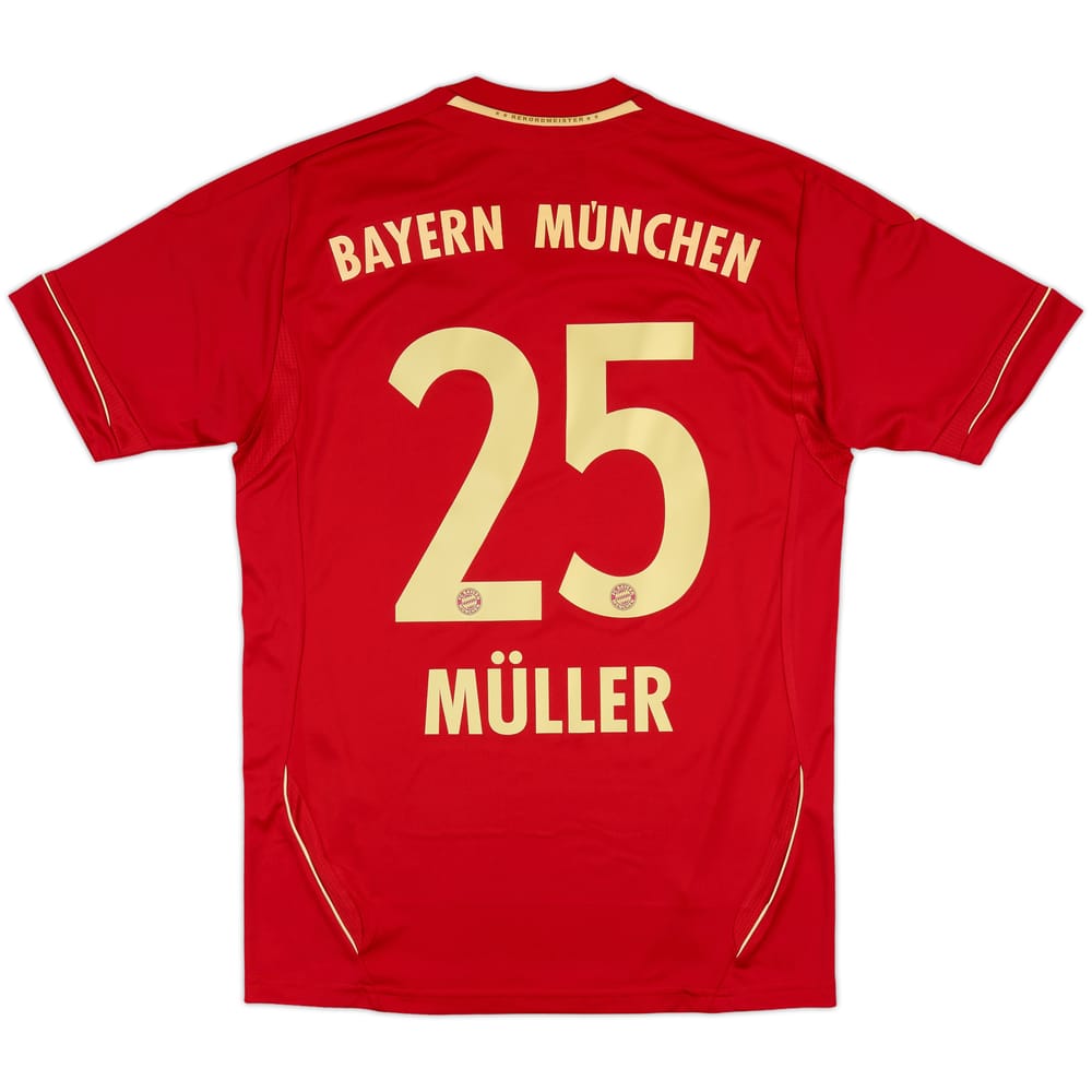 2011-13 Bayern Munich Home Shirt Muller #25 - 7/10 - (XL.Boys)