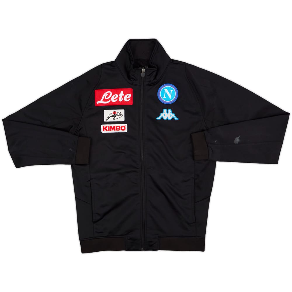 2016-17 Napoli Kappa Track Jacket - 8/10 - (L.Boys)
