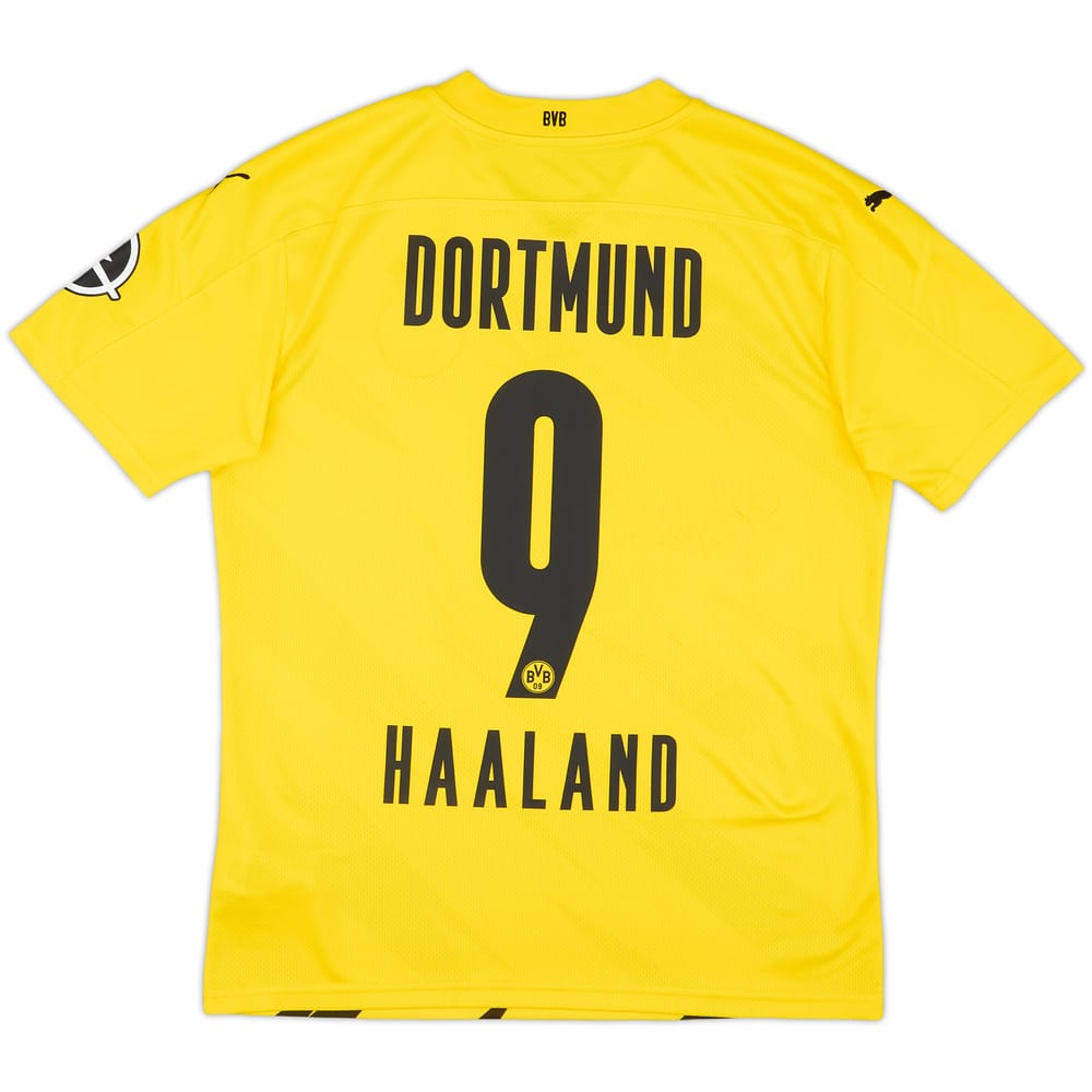2020-21 Borussia Dortmund Home Shirt Haaland #9 - 7/10 - (M)