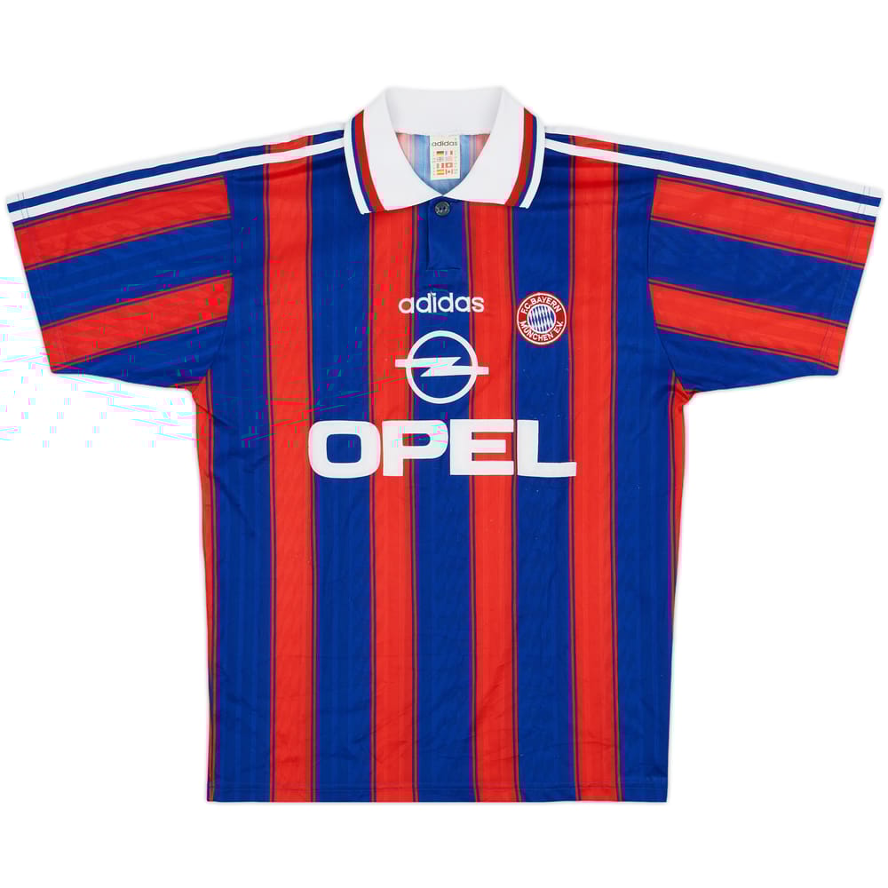 1995-97 Bayern Munich 'Squad Signed' Home Shirt - 9/10 - (S)