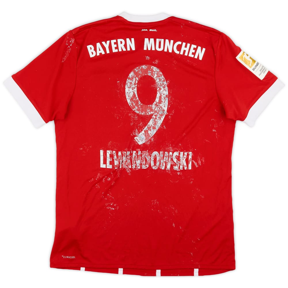 2017-18 Bayern Munich Home Shirt Lewandowski #9 - 3/10 - (M)