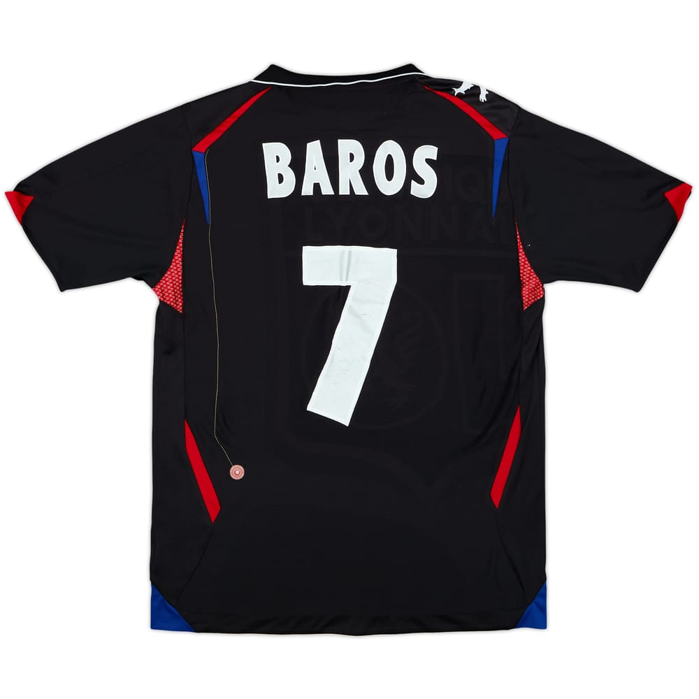 Camiseta europea del Lyon 2007-08 Baros #7 - 6/10 - (L)