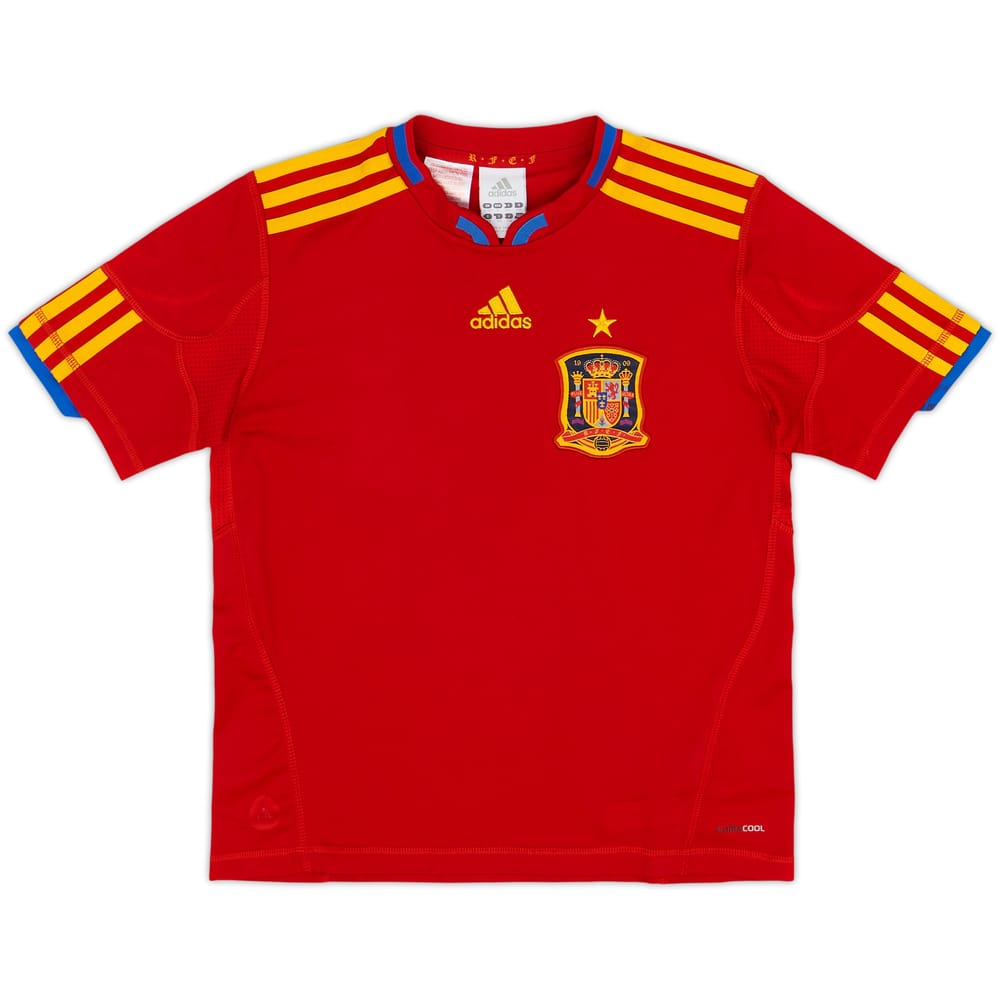 2009-10 Spain Home Shirt - 8/10 - (S.Boys)