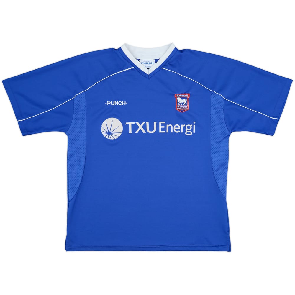 2001-02 Ipswich Home Shirt - 8/10 - (M)