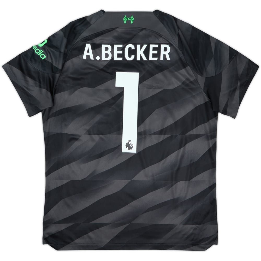2023-24 Liverpool GK S/S Shirt A.Becker #1 - 10/10 - (L)