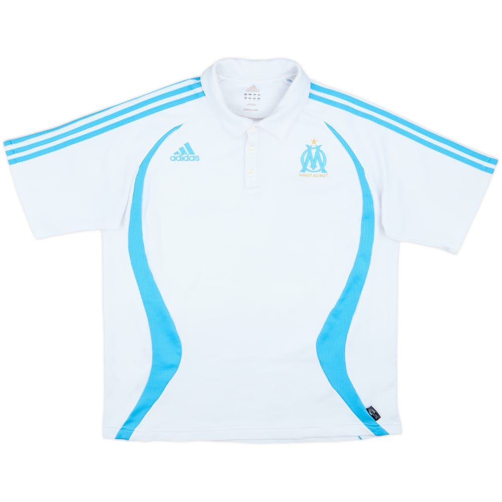 2006-07 Olympique Marseille adidas Polo Shirt - 6/10 - (L/XL)