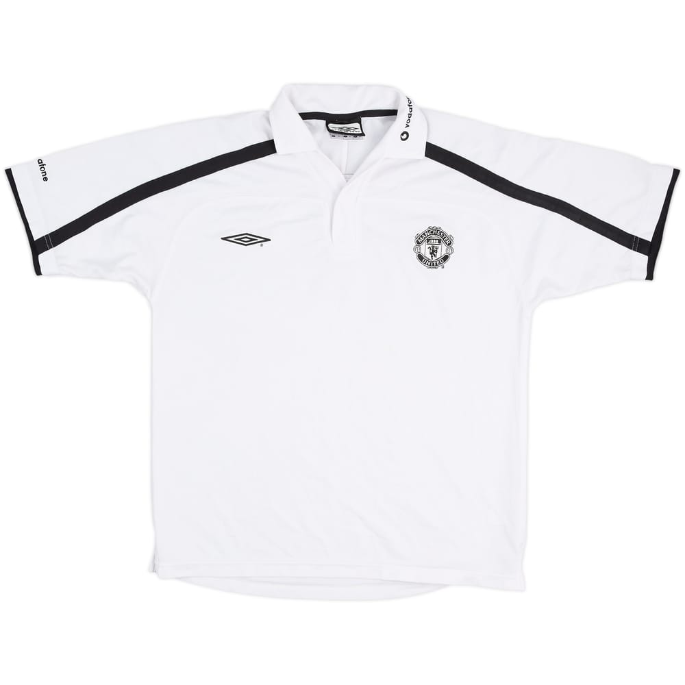 2000-01 Manchester United Umbro Polo Shirt - 8/10 - (M)