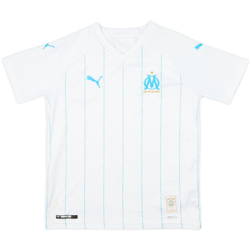 2019-20 Olympique Marseille Home Shirt - 6/10 - (11-12 Years)