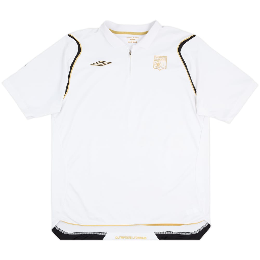 2006-07 Lyon Umbro 1/4 Zip Polo Shirt - 6/10 - (XL)