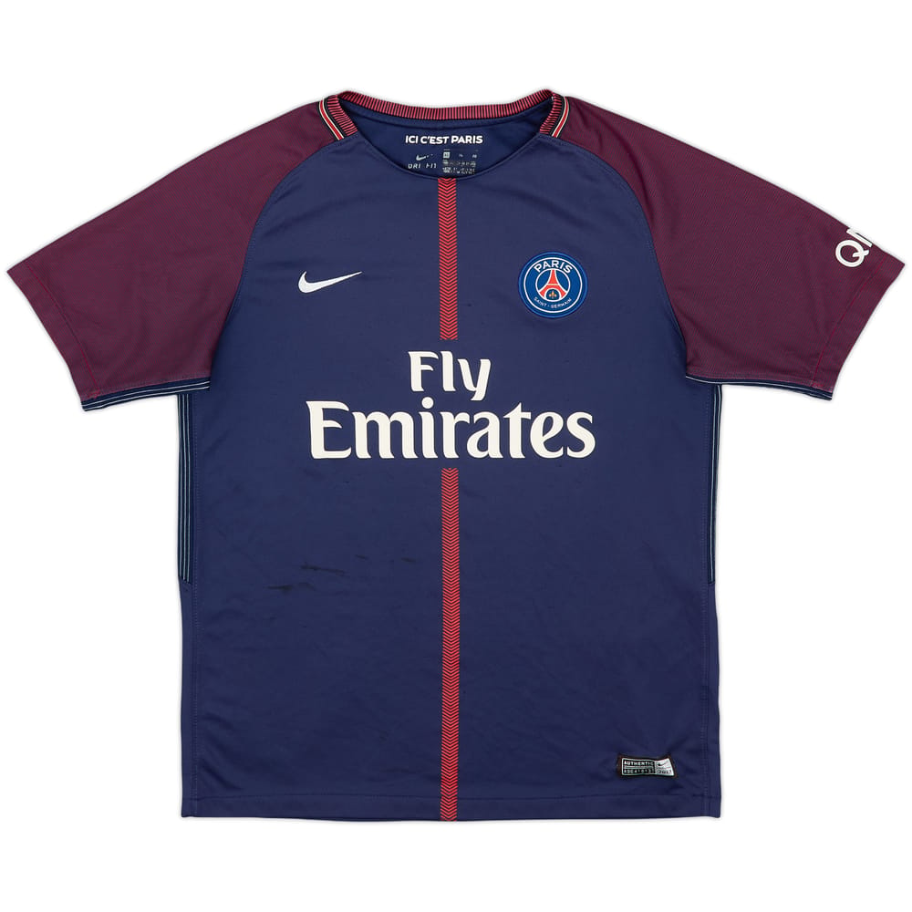 2017-18 Paris Saint-Germain Home Shirt - 5/10 - (13-15 Years)