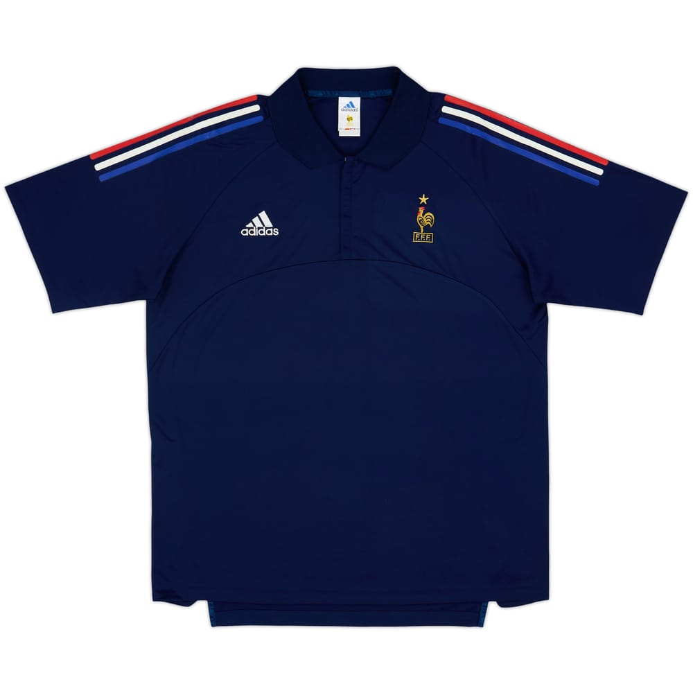 2001-02 France adidas 1/4 Zip Training Shirt - 6/10 - (XL/XXL)