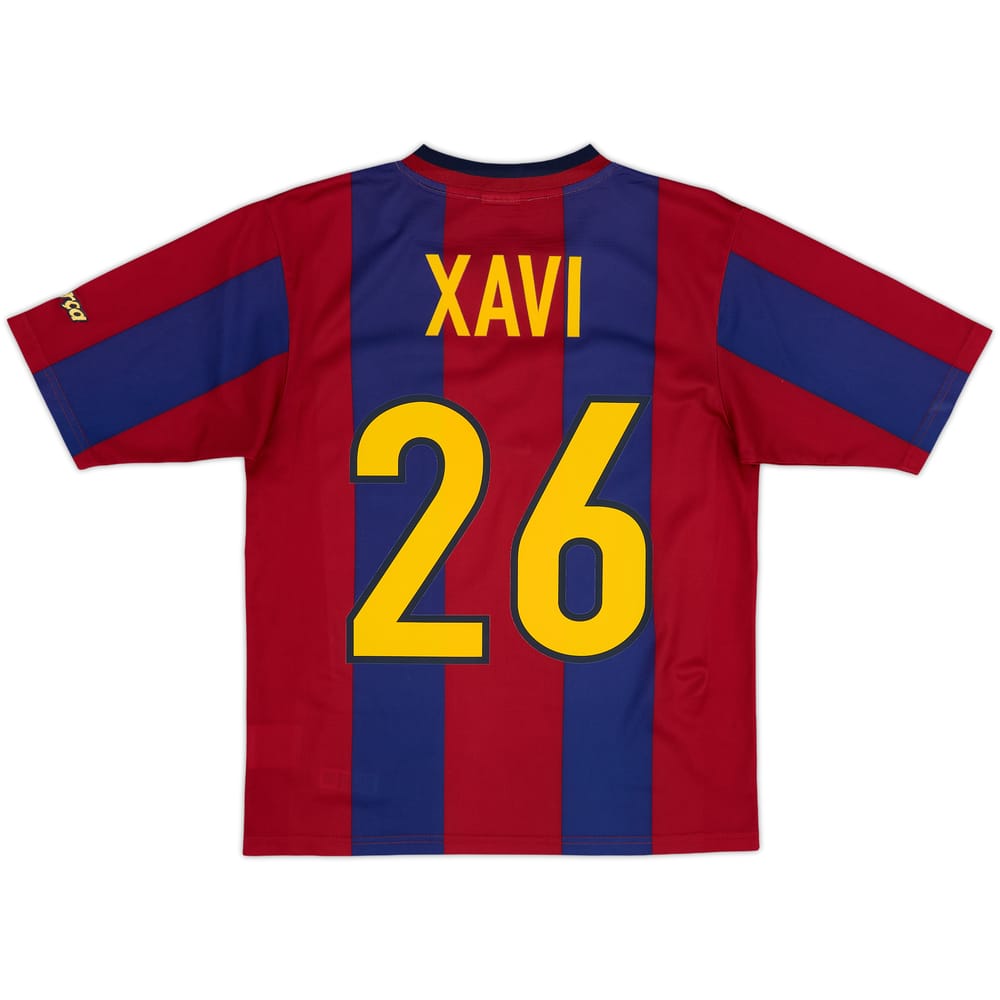 1998-00 Barcelona Basic Home Shirt Xavi #26 - 8/10 - (15-16 Years)