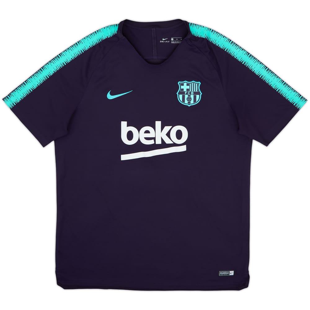 2017-18 Barcelona Nike Training Shirt - 8/10 - (XL)