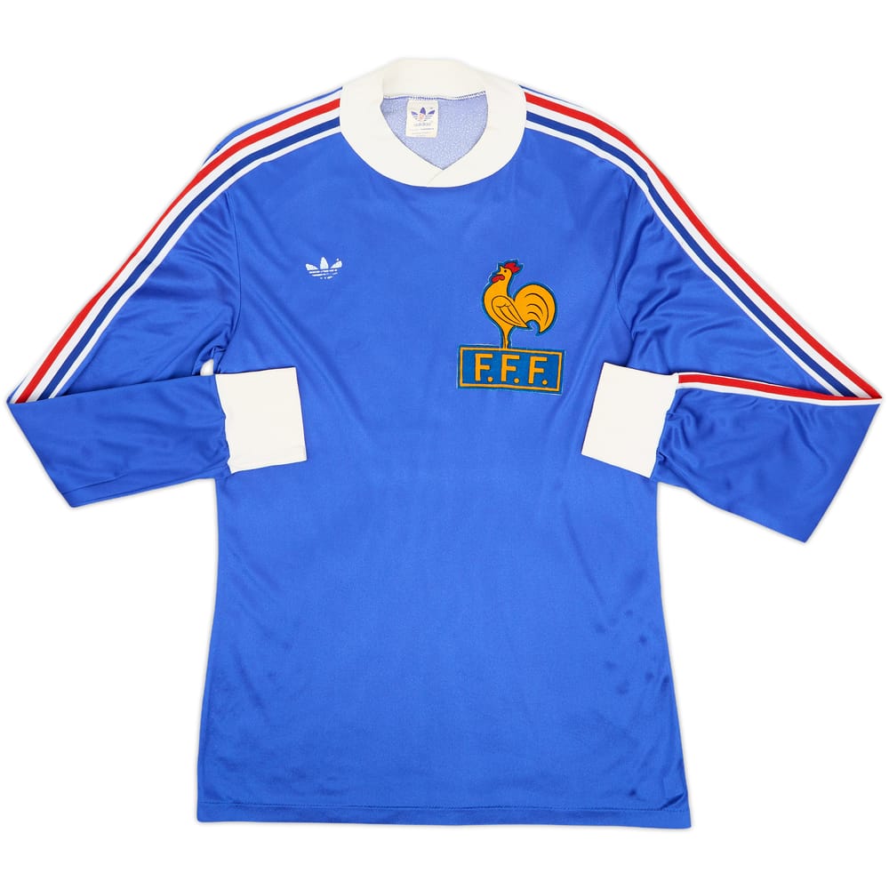 1978-80 France World Cup Home L/S Shirt #2 - 7/10 - (M)
