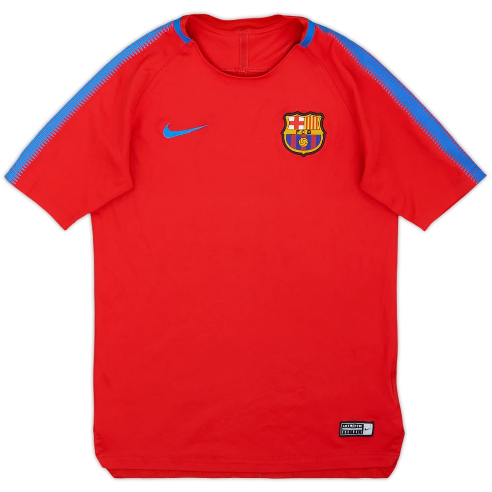 2017-18 Barcelona Nike Training Shirt - 7/10 - (12-13 Years)