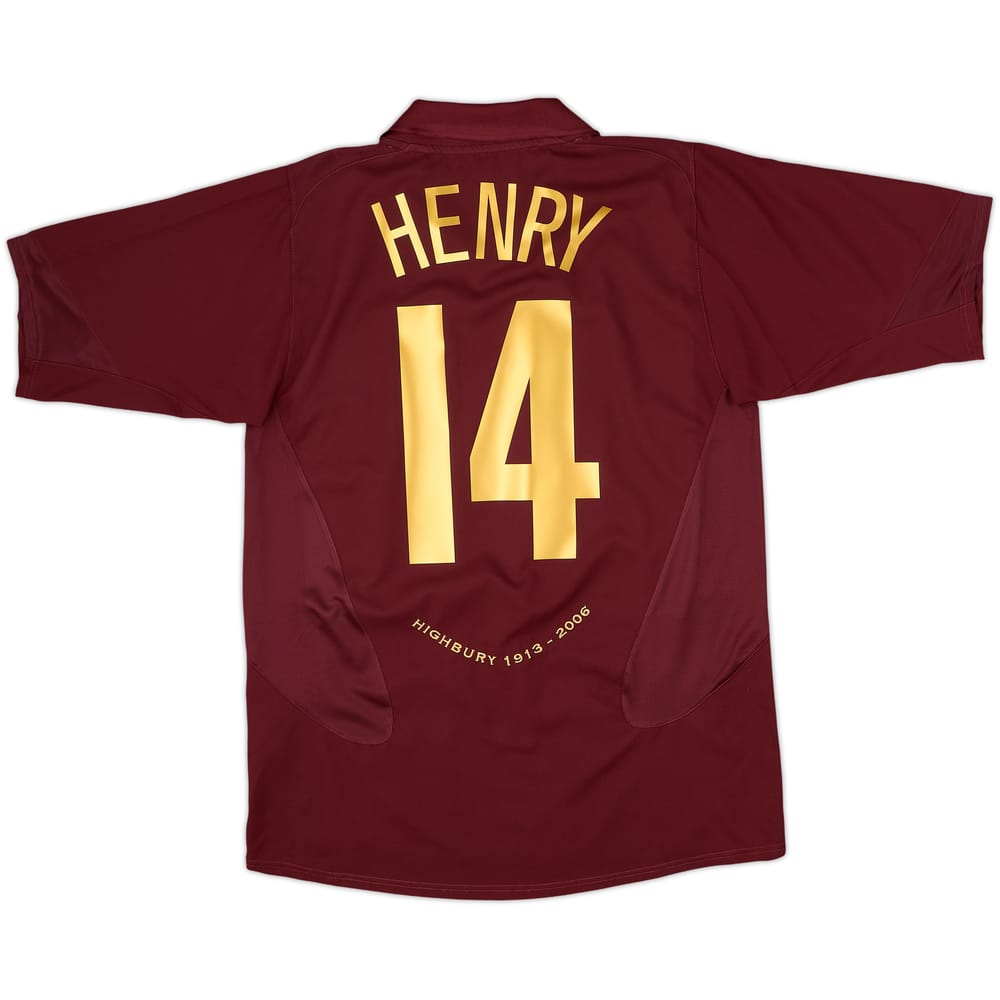 2005-06 Arsenal Camiseta Local Henry #14 - 9/10 - (M)